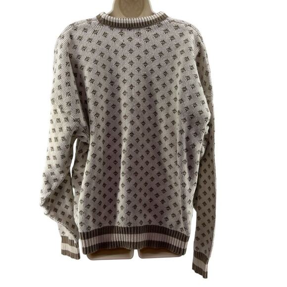 Vintage Jantzen Cream and Taupe Pullover Sweater Xlarge - Picture 4 of 4